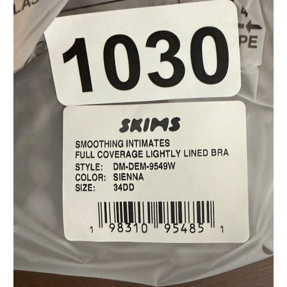 SKIMS Smoothing Full Coverage Bra Sienna 34DD NWT‎ - Picture 11 of 11